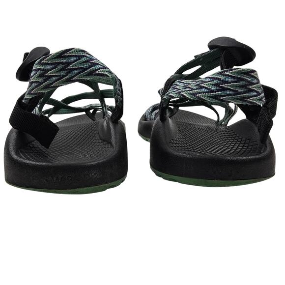 Chaco ZX/2 Sandals Womens 8 Blue Green Black Strappy - Picture 7 of 9